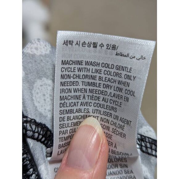 INC International Concepts Women's Black & White Abstract Pattern Jersey Knit Pa - Picture 6 of 7